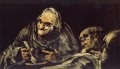Viejo comiendo sopa Francisco de Goya